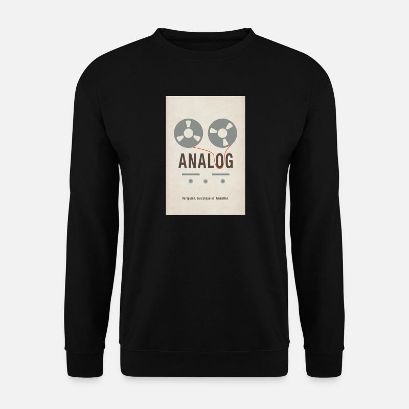 ANALOG – Fast forward. Rewind. Enjoy. - Unisex Sweatshirt - black