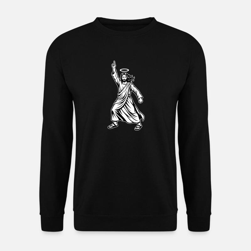Dancing Jesus - Mème disco drôle - Sweat-shirt Unisexe - noir