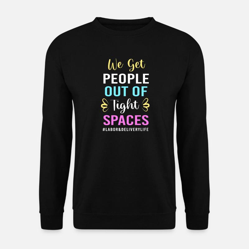 Hebamme Entbindung - Unisex Pullover - Schwarz
