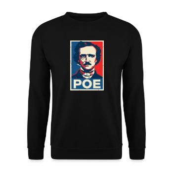 Gothic Literary Portrait Poster - Unisex Sweatshirt - black - Front - Alina (178cm) & Michal (187cm)