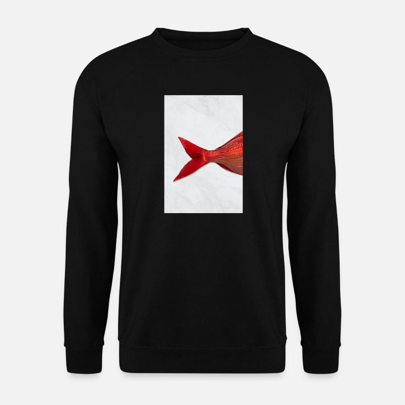 Red Fish Minimal Art Design - Sweat-shirt Unisexe - noir