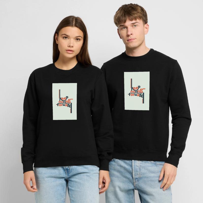 Keep Moving Forward Minimal Typography Unisex Sweatshirt