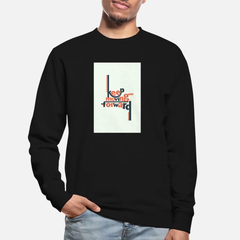 Keep Moving Forward Minimal Typography Unisex Sweatshirt