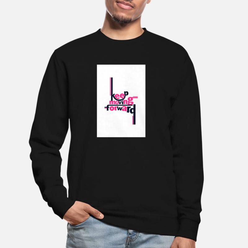 Keep Moving Forward Bold Statement Pink Unisex Pullover