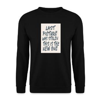 Last Picture Was Stolen Grunge Handmade Style - Unisex Pullover - Schwarz - Vorne - Alina (178cm) & Michal (187cm)