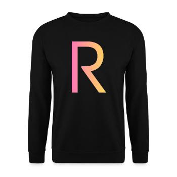 r - Sweat-shirt Unisexe - noir - Devant - Alina (178cm) & Michal (187cm)