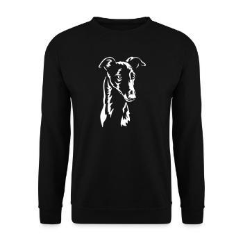 Greyhound "Black Edition" - Unisex Sweatshirt - black - Front - Alina (178cm) & Michal (187cm)