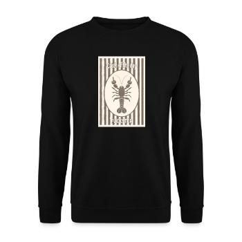 Sweat rétro Fuckster Lhomer - Sweat-shirt Unisexe - noir - Devant - Alina (178cm) & Michal (187cm)