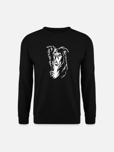 Silken Windhound Head "Black Edition" - Unisex Sweatshirt - black