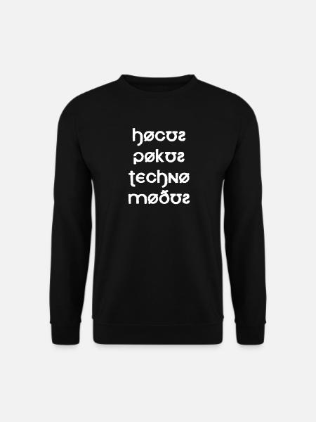 Hocus Pocus Techno Mode Font - Unisex Sweatshirt - black