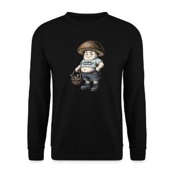Steinpilze - Unisex Pullover - Schwarz - Vorne - Alina (178cm) & Michal (187cm)
