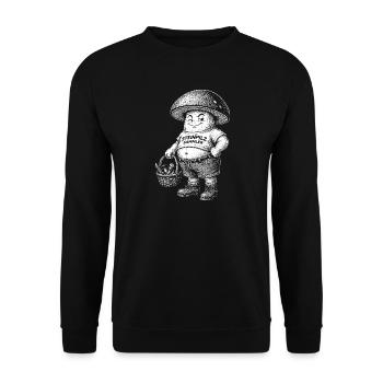 Steinpilze - Unisex Pullover - Schwarz - Vorne - Alina (178cm) & Michal (187cm)
