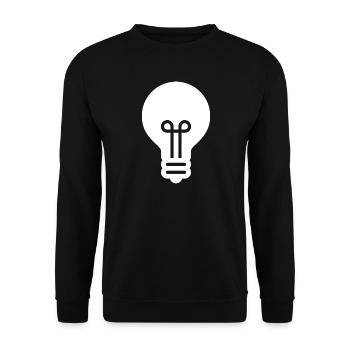 Ampoule, Idée, Innovation - Sweat-shirt Unisexe - noir - Devant - Alina (178cm) & Michal (187cm)