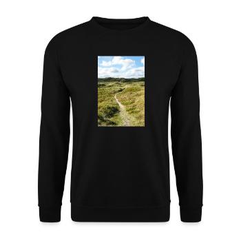 Sentier des Dunes à Søndervig, Danemark - Sweat-shirt Unisexe - noir - Devant - Alina (178cm) & Michal (187cm)