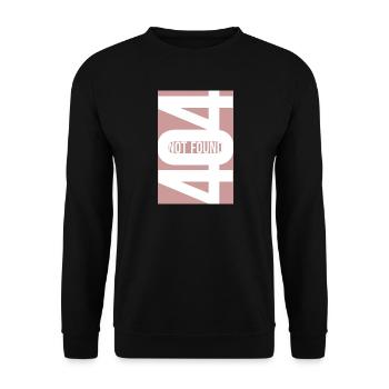404 Not Found - Dusty Rose - Unisex Pullover - Schwarz - Vorne - Alina (178cm) & Michal (187cm)