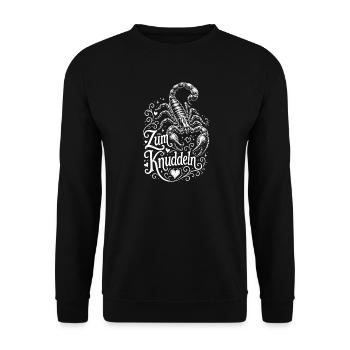Skorpion Fan - Unisex Pullover - Schwarz - Vorne - Alina (178cm) & Michal (187cm)