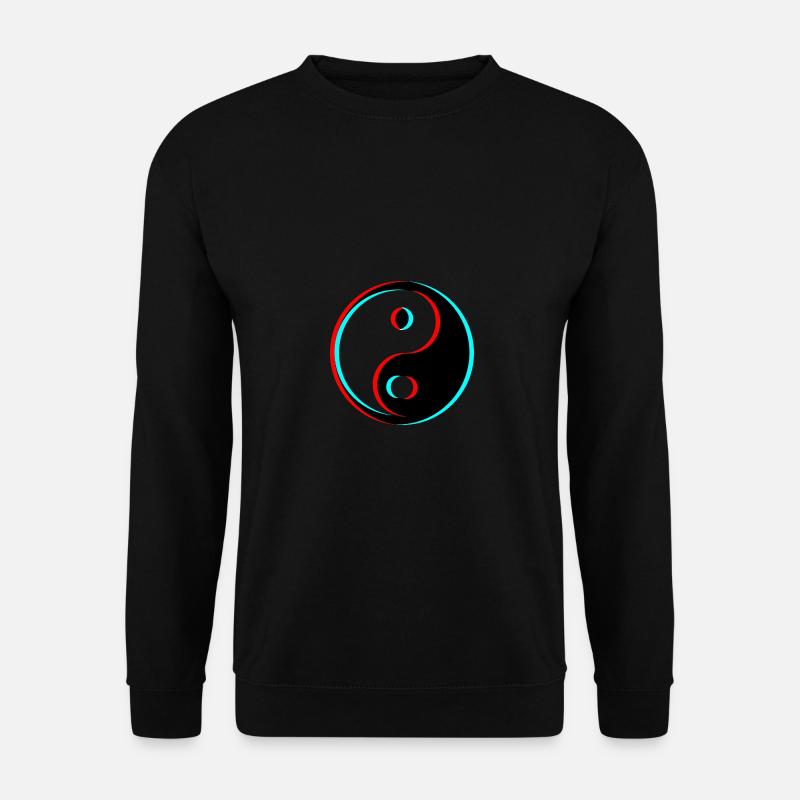 Yin Yang 3d Effect Filter tik tok peace - Unisex Pullover - Schwarz