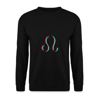 Sternzeichen Löwe Leo - Unisex Pullover - Schwarz - Vorne - Alina (178cm) & Michal (187cm)