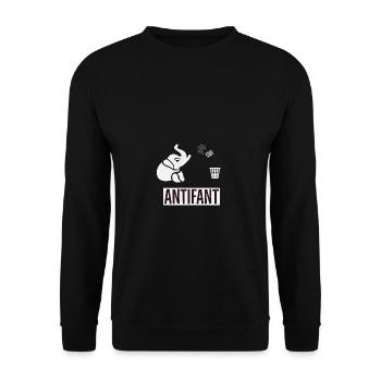 Antifant - Unisex Pullover - Schwarz - Vorne - Alina (178cm) & Michal (187cm)