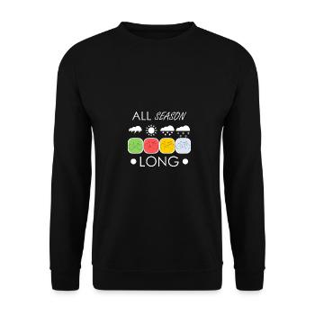 ALL SEASON LONG VÉLO - Sweat-shirt Unisexe - noir - Devant - Alina (178cm) & Michal (187cm)