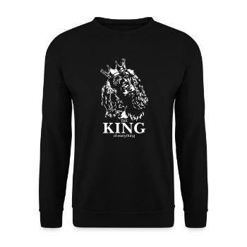 COCKER SPANIEL King Chien Disant Chiens Wilsigns - Sweat-shirt Unisexe - noir - Devant - Alina (178cm) & Michal (187cm)