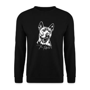 Thai Ridgeback Portrait Hund Hunde Wilsigns - Unisex Pullover - Schwarz - Vorne - Alina (178cm) & Michal (187cm)