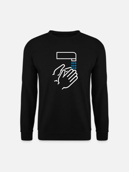 Hände waschen - Unisex Pullover - Schwarz