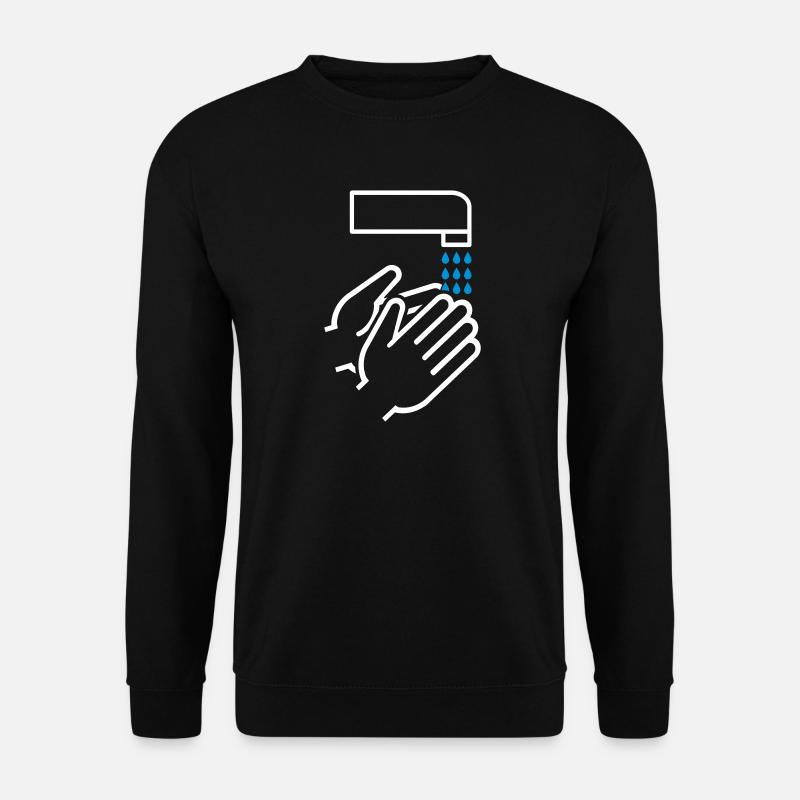 wash your hands - Unisex Sweatshirt - black