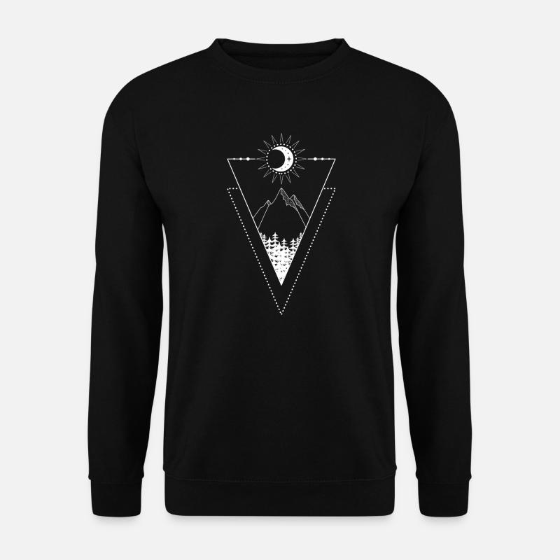 Nature Tattoo - Abenteuer Wanderung Natur - Unisex Pullover - Schwarz