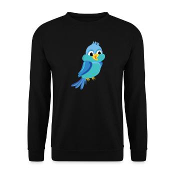 vogel voegel birds animal tiere parrot papagei9 - Unisex Pullover - Schwarz - Vorne - Alina (178cm) & Michal (187cm)