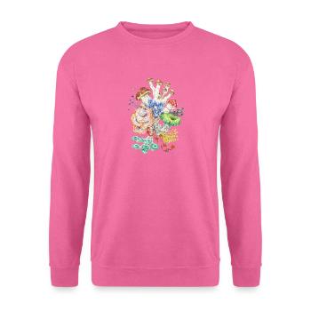 Wild Bunch / champignons - Sweat-shirt Unisexe - rose - Devant