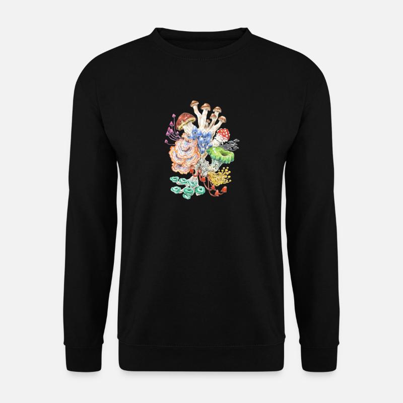Wild Bunch / champignons - Sweat-shirt Unisexe - noir