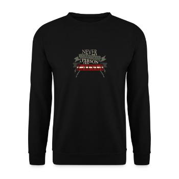Latvia - Unisex Sweatshirt - black - Front - Alina (178cm) & Michal (187cm)