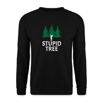 Golf Liebe Shirt Geschenk Golfer Bäume Schwung - Unisex Pullover - Schwarz - Vorne - Alina (178cm) & Michal (187cm)
