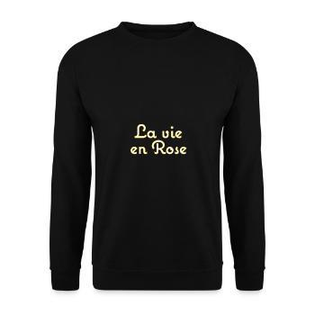 la vie en rose - Unisex Sweatshirt - black - Front - Alina (178cm) & Michal (187cm)