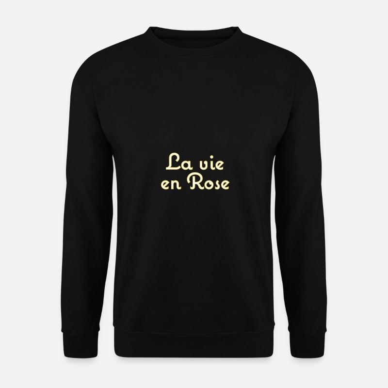 la vie en rose - Unisex Pullover - Schwarz