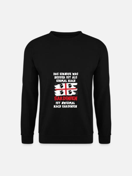 Sardinien Fahne Flagge Sardegna Italien - Unisex Pullover - Schwarz