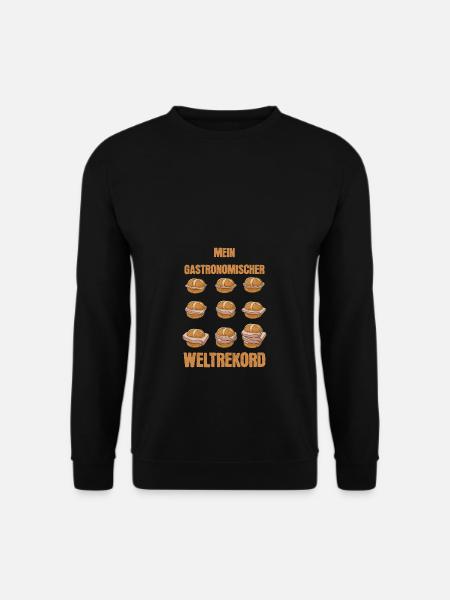 Mein Gastronomischer Weltrekord Leberkäse - Unisex Pullover - Schwarz