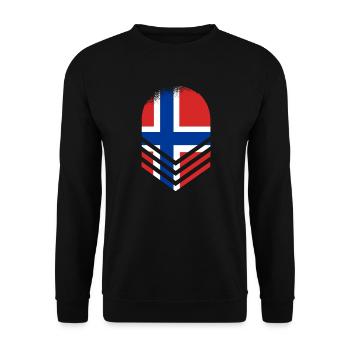 Drapeau de la Norvège Scandinavie Drapeau norvégien - Sweat-shirt Unisexe - noir - Devant - Alina (178cm) & Michal (187cm)
