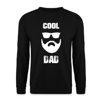 COOL DAD - Unisex Sweatshirt - black - Front - Alina (178cm) & Michal (187cm)