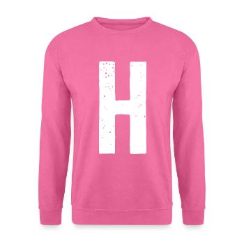 H-Buchstabe - Unisex Pullover - Pink - Vorne