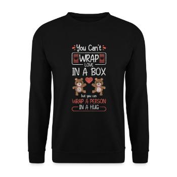 Teddy Kids Protector Cute - Unisex Sweatshirt - black - Front - Alina (178cm) & Michal (187cm)