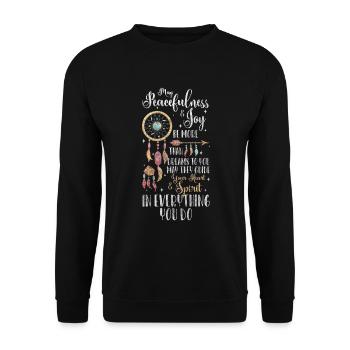 Dream Wish Icons Sleep - Unisex Sweatshirt - black - Front - Alina (178cm) & Michal (187cm)