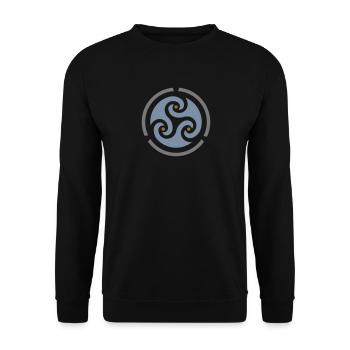 sea logo - Unisex Pullover - Schwarz - Vorne - Alina (178cm) & Michal (187cm)