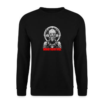 Gedankenkontrolle - Unisex Pullover - Schwarz - Vorne - Alina (178cm) & Michal (187cm)