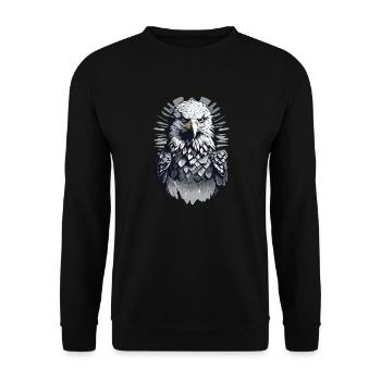 Pygargue à tête blanche - Sweat-shirt Unisexe - noir - Devant - Alina (178cm) & Michal (187cm)