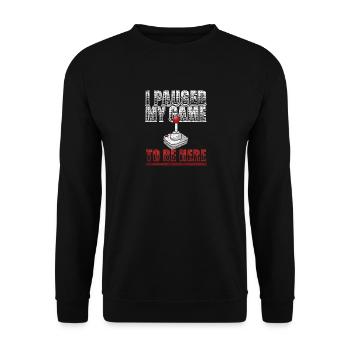 Gamer - Unisex Pullover - Schwarz - Vorne - Alina (178cm) & Michal (187cm)