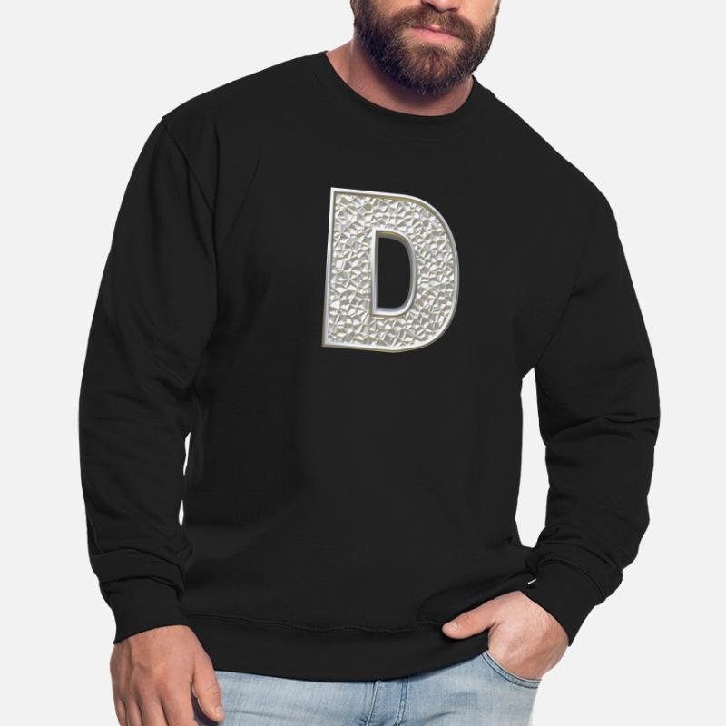 D, lettre, lettre D, initiale, initiale D, monogramme, Sweat-shirt Unisexe