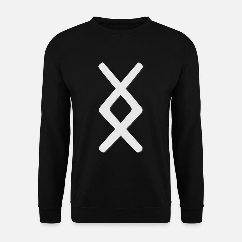Futhark Runenalphabet Inguz - Unisex Pullover - Schwarz