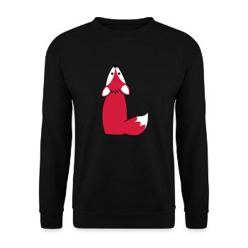 fuchs - Unisex Pullover - Schwarz - Vorne - Alina (178cm) & Michal (187cm)